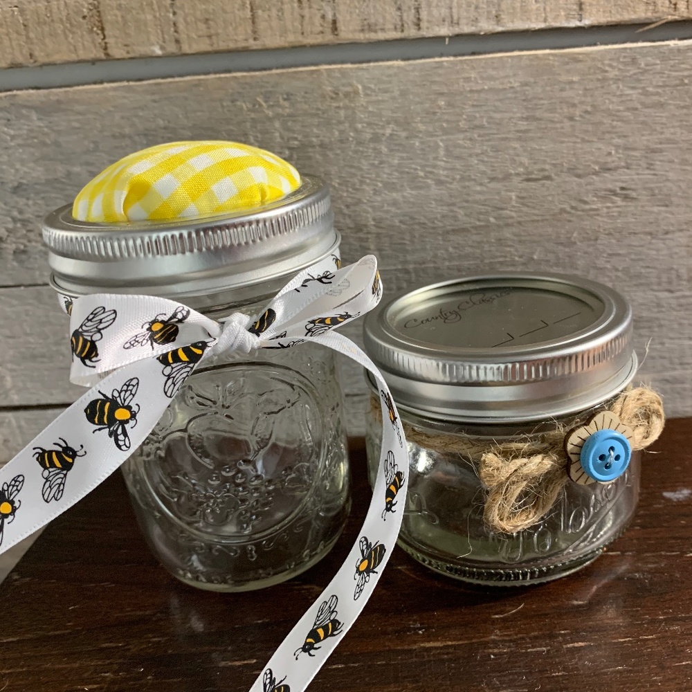 Hand Crafted mini storage jar set